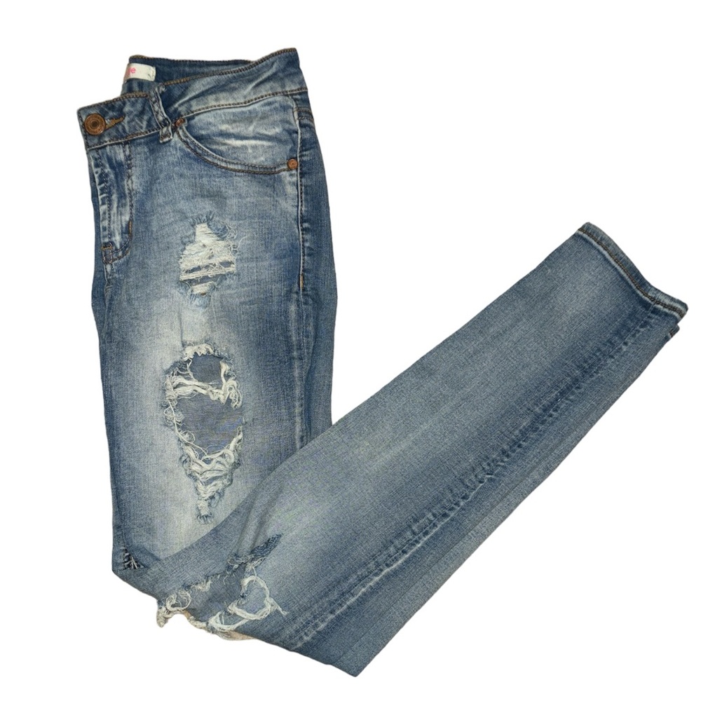REFUGE Mid Rise Skinny Stretch Distressed Jegging Jeans Size 6